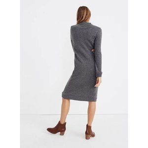 COPY - Madewell Cashmere Midi Sweater-Dress XL Heathered Grey